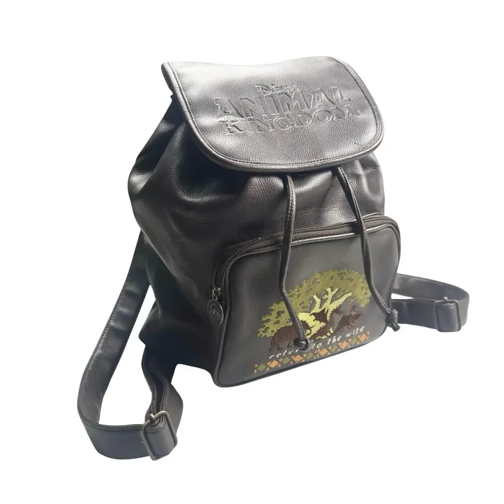 Disney | Women | Vtg 90s-00s Animal Kingdom Tree Of Life Faux Leather Backpack
